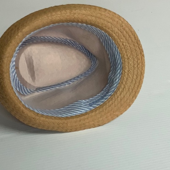 🌺sold CREMIEUX Solid Straw Fedora - Picture 4 of 5